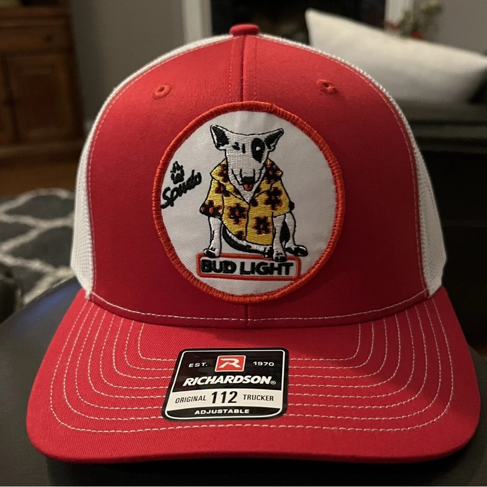 Spuds Mackenzie Bud Light Richardson 112 SnapBack Trucker Hat